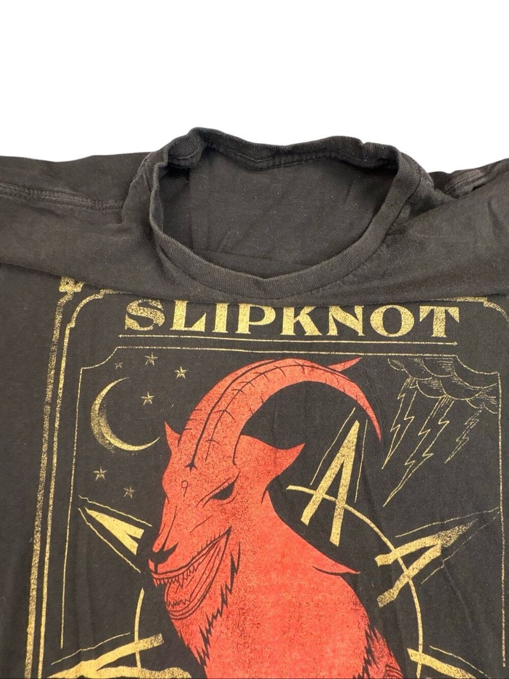 Slipknot The Gray Chapter Goat Graphic Band T Shirt Black 2015 Official Licensed - Picture 3 of 8